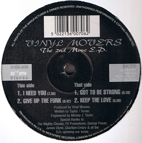 Vinyl Movers — The 2nd Move E.P. cover