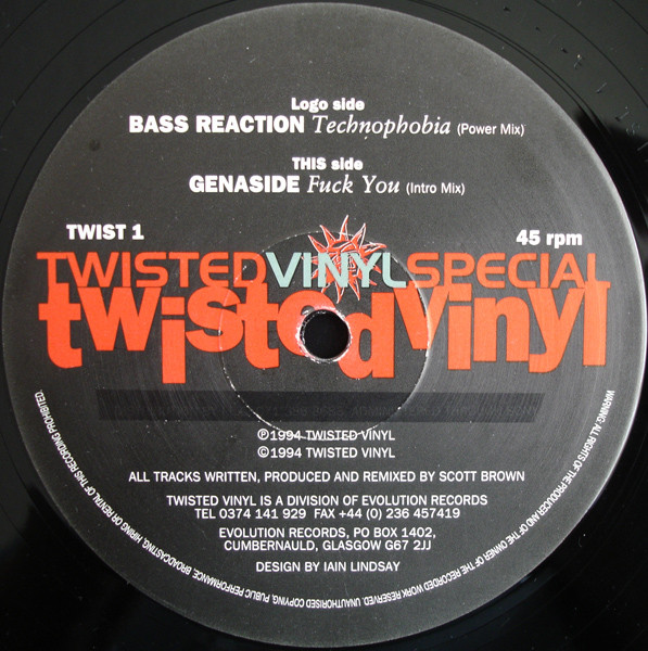 Bass Reaction / Genaside — Twisted Vinyl Special cover