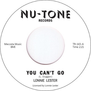 Lonnie Lester — You Can't Go cover
