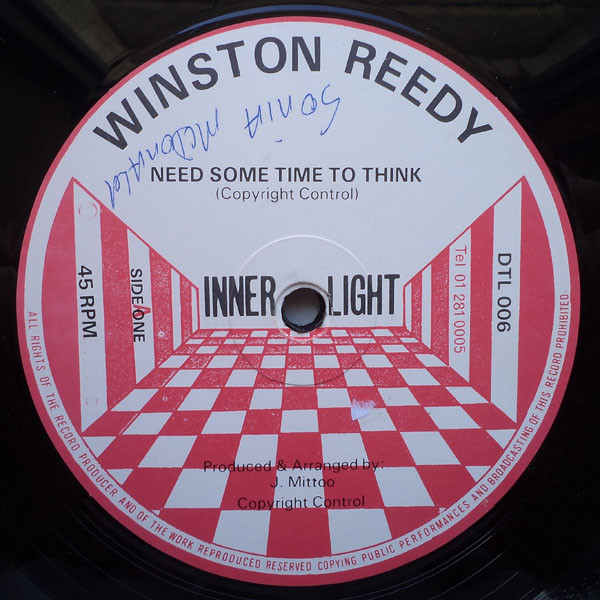 Winston Reedy — Need Some Time To Think / Message To Father cover