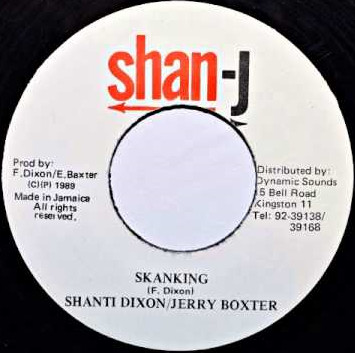 Shanti Dixon, Jerry Baxter — Skanking cover